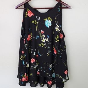 Plus Size Chiffon Tank Top